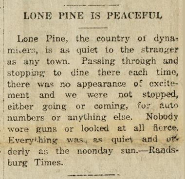 lone pine peaceful